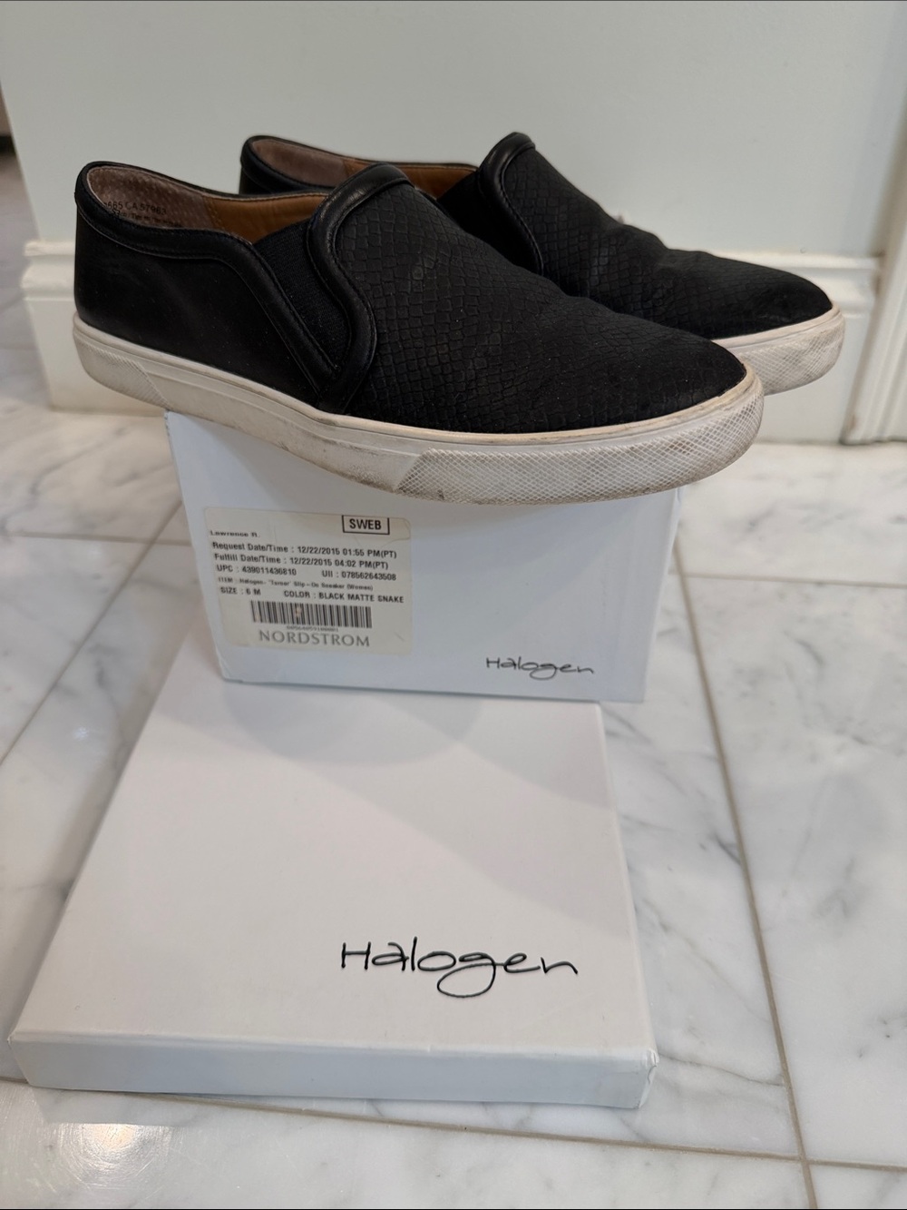 Halogen Women’s Black Slip-On Sneakers